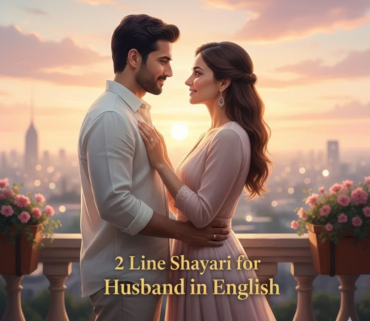 2 Line Shayari for Husband in English