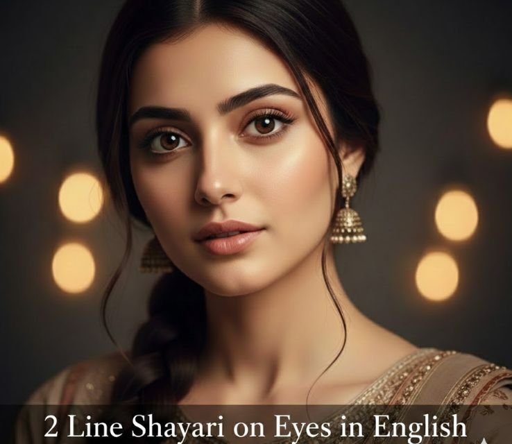 2 Line Shayari on Eyes in English