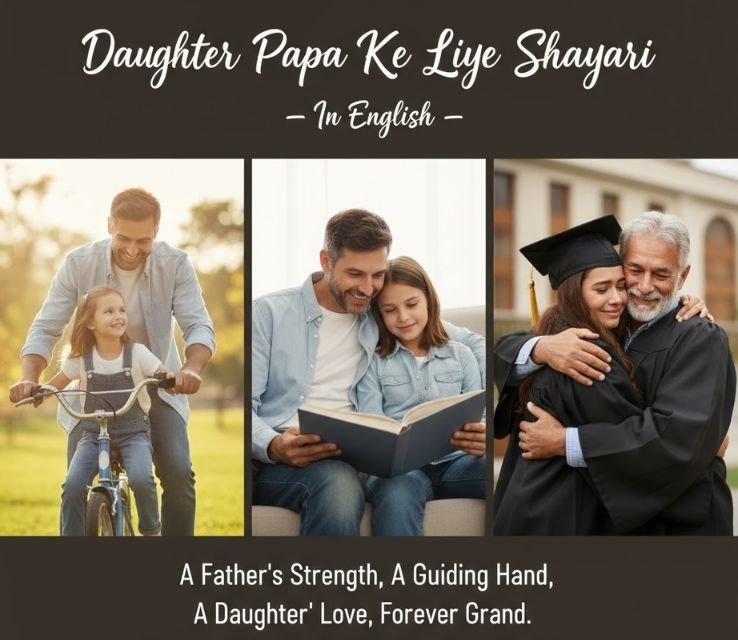 Daughter Papa Ke Liye Shayari in English