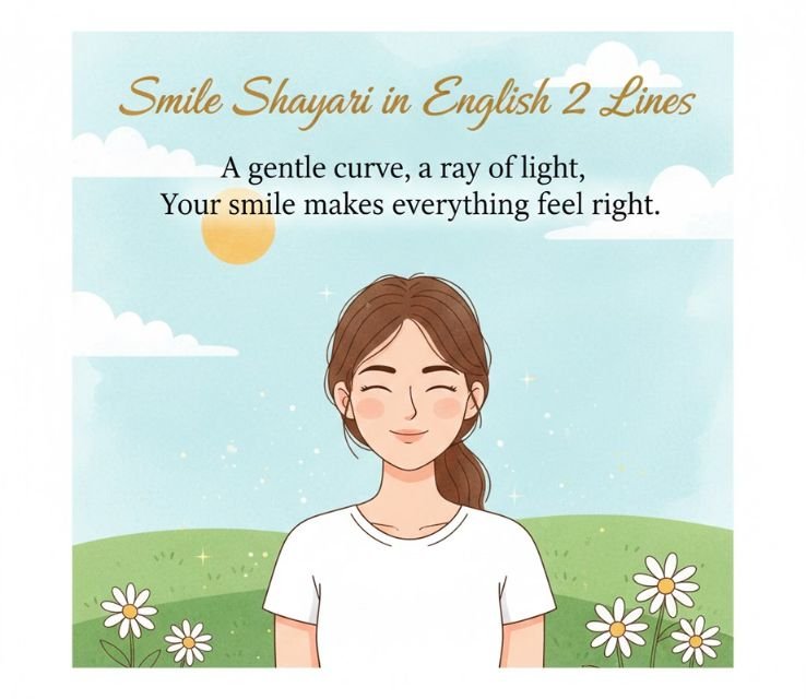 Smile Shayari in English 2 Lines