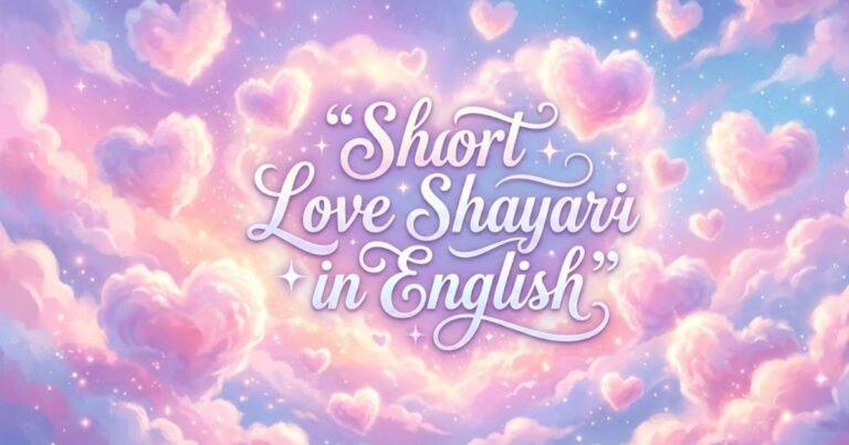 Short Love Shayari in English