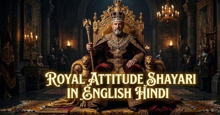 Royal Attitude Shayari In English Hindi