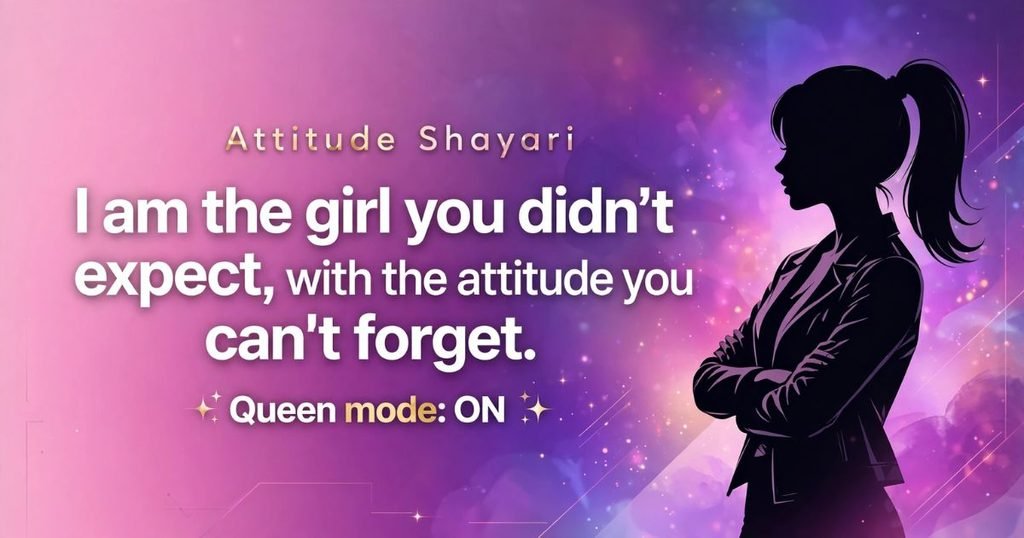 Best Attitude Shayari in English