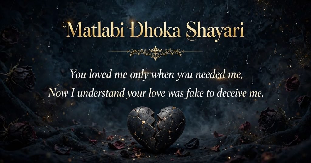 Dhoka Shayari for Fake Love