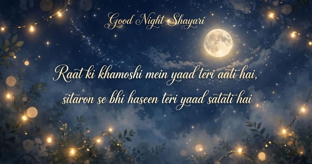 Good Night Shayari 2 Line