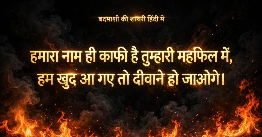 Rowdy Shayari in Hindi