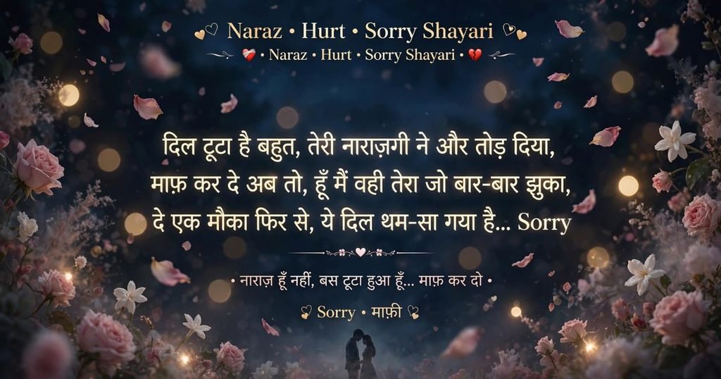 sorry shayari in English