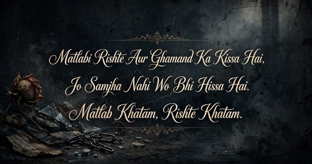 fake relationship shayari