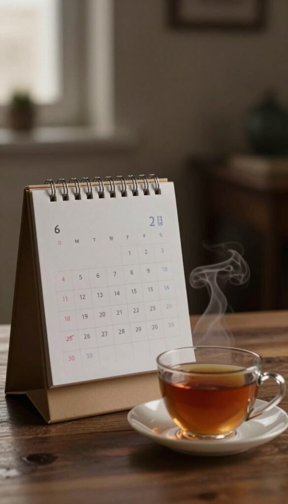 A canceled plan written beside a half-empty calendar A canceled plan written beside a half-empty calendar
