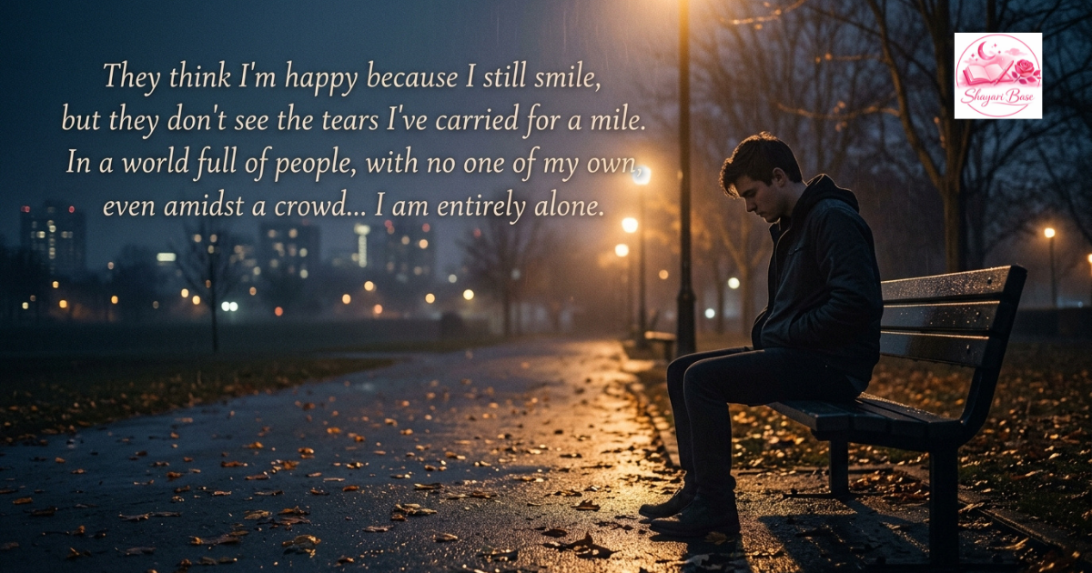 alone sad shayari in english